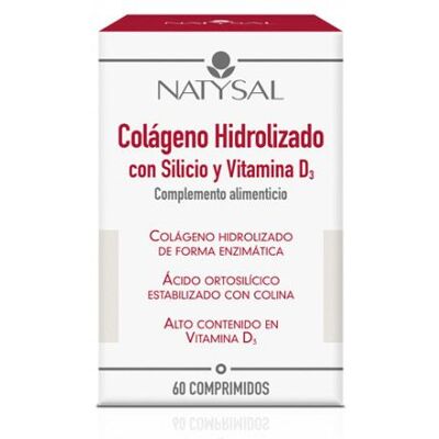 Natysal Collagen Hydrolyzed - Silicon & Vitamin D3 - 60 Tablets Natysal Collagen Hydrolyzed - Silicon & Vitamin D3 - 60 Tablets