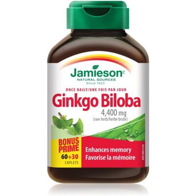 Jamieson Ginkgo Biloba 80mg - Memory & Circulation Support Jamieson Ginkgo Biloba 80mg - Memory & Circulation Support