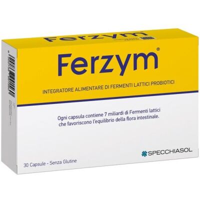 Specchiasol Ferzym Plus - Digestive supplement - 30 Capsules Specchiasol Ferzym Plus - Digestive supplement - 30 Capsules