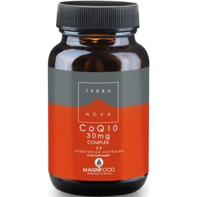 Terra Nova CoQ10 30mg Complex with Magnifood - 50 Vegicaps - Energy & Antioxidants Terra Nova CoQ10 30mg Complex with Magnifood - 50 Vegicaps - Energy & Antioxidants