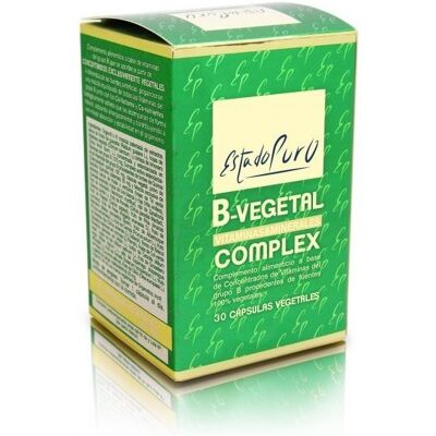 Estado Puro B-Vegetal Complex 30 Vegetable Capsules - Dietary Supplement Estado Puro B-Vegetal Complex 30 Vegetable Capsules - Dietary Supplement