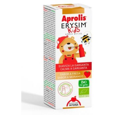 Intersa Aprolis Kids Erysin Throat Spray - Medicinal, Strawberry Flavor Intersa Aprolis Kids Erysin Throat Spray - Medicinal, Strawberry Flavor