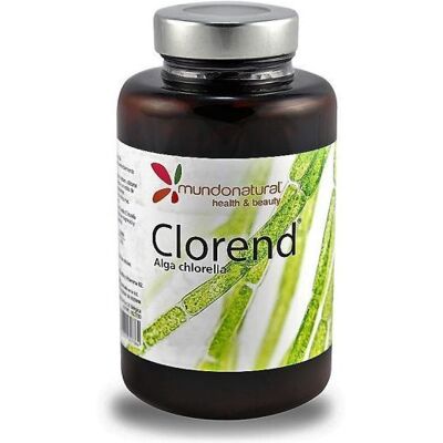 Mundo Natural Clorend 750Mg - Chlorella & B2 - Dietary Supplement Mundo Natural Clorend 750Mg - Chlorella & B2 - Dietary Supplement