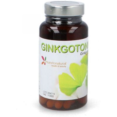 Mundo Natural Ginkgotonic 60 vegetable capsules - Food Supplement Mundo Natural Ginkgotonic 60 vegetable capsules - Food Supplement