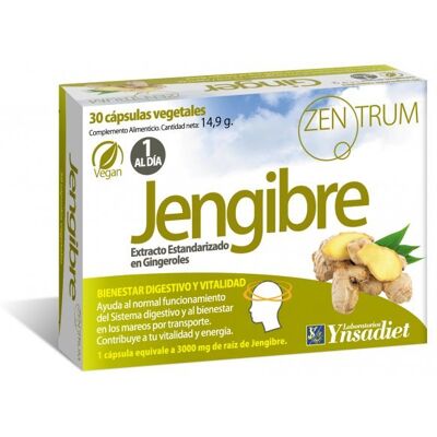 Ynsadiet Zentrum Ginger 30 Capsules - Food Supplement Ynsadiet Zentrum Ginger 30 Capsules - Food Supplement