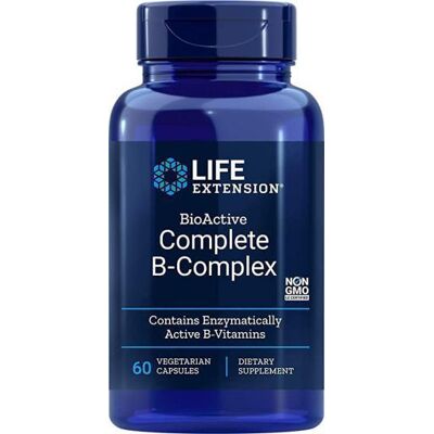 Life Extension Bioactive Complete B Complex - Supports Energy & Blood Cells Life Extension Bioactive Complete B Complex - Supports Energy & Blood Cells