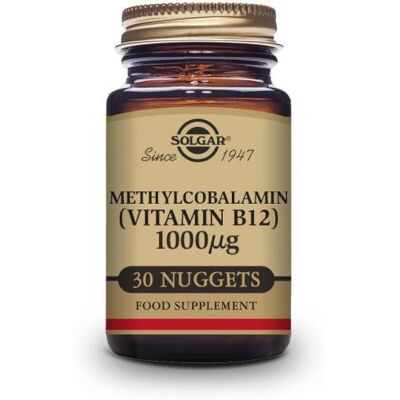 Solgar Vitamin B12 Methylcobalamin 1000μg Chewable Tablets - Vitamin B12 Supplement Solgar Vitamin B12 Methylcobalamin 1000μg Chewable Tablets - Vitamin B12 Supplement