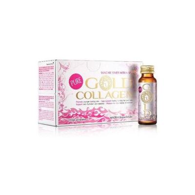 Minerva Gold Collagen - 10 Bottles of 50ml - Food Supplement Minerva Gold Collagen - 10 Bottles of 50ml - Food Supplement