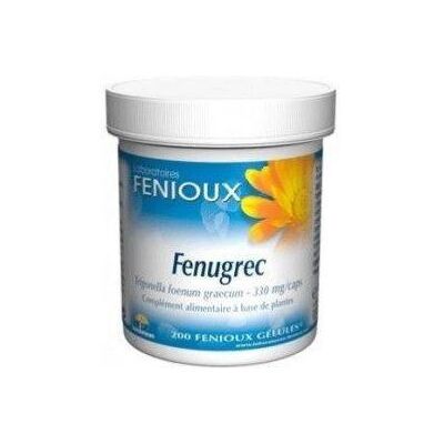 Fenioux Fenugreek 200 capsules of 330mg - Food Supplement Fenioux Fenugreek 200 capsules of 330mg - Food Supplement