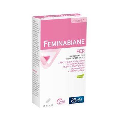Pileje Feminabiane Iron 60 Capsules - Dietary Supplement Pileje Feminabiane Iron 60 Capsules - Dietary Supplement