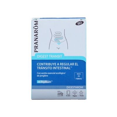 Pranarom Digest Transit Bio - Digestive Supplement - Organic Ginger & Psyllium Pranarom Digest Transit Bio - Digestive Supplement - Organic Ginger & Psyllium