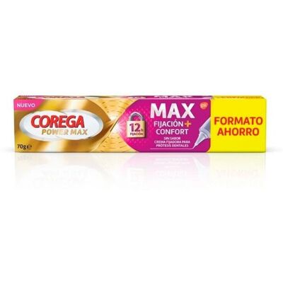 Corega Power Max Denture Fixative - Long Lasting, Zinc-Free Corega Power Max Denture Fixative - Long Lasting, Zinc-Free