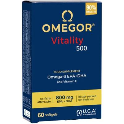 U.G.A. Nutraceuticals Omegor Vitality 500 - Omega-3 Supplement U.G.A. Nutraceuticals Omegor Vitality 500 - Omega-3 Supplement