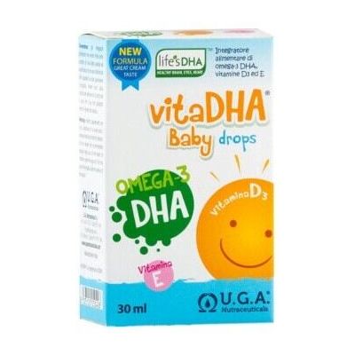 UGA Nutraceuticals Vitadha Baby Drops 30 ml - Supports Brain & Vision UGA Nutraceuticals Vitadha Baby Drops 30 ml - Supports Brain & Vision