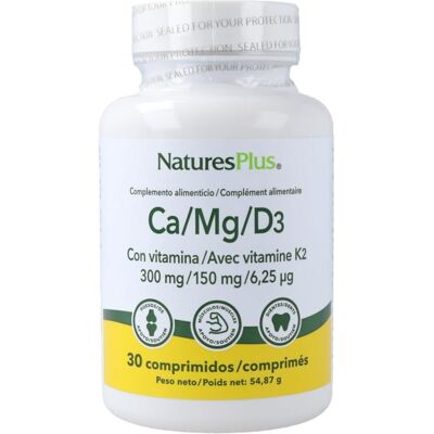 NaturesPlus Calcium Magnesium D3 with Vitamin K2 - Supplements NaturesPlus Calcium Magnesium D3 with Vitamin K2 - Supplements