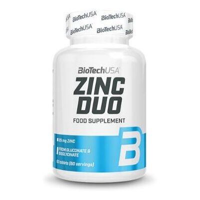 BiotechUSA Zinc Duo 60 - Dietary Supplement for Immunity & Hormones BiotechUSA Zinc Duo 60 - Dietary Supplement for Immunity & Hormones