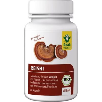 Raab Vitalfood Reishi Extract - 80 Capsules - Supplements Raab Vitalfood Reishi Extract - 80 Capsules - Supplements