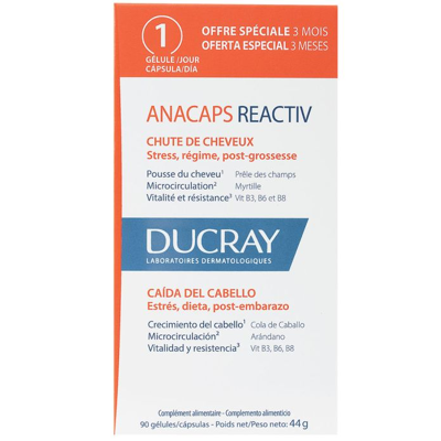 Ducray Anacaps Reactiv - Hair Loss Dietary Supplement Ducray Anacaps Reactiv - Hair Loss Dietary Supplement