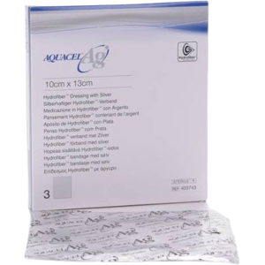 Convatec Aquacel Ag + Extra Dressing 3 Units 10x13cm Convatec Aquacel Ag + Extra Dressing 3 Units 10x13cm