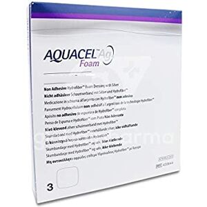 Convatec Aquacel Ag Foam Dressing 3 Units 12.5x12.5cm Convatec Aquacel Ag Foam Dressing 3 Units 12.5x12.5cm