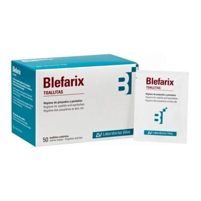 LABORATORIO VIÑAS Viñas Blefarix Wipes 50 Units - Eyelid Hygiene LABORATORIO VIÑAS Viñas Blefarix Wipes 50 Units - Eyelid Hygiene