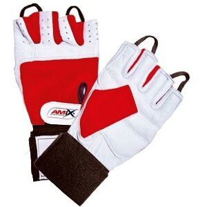 Amix Red-White Wrist Gloves Red White Amix Red-White Wrist Gloves Red White