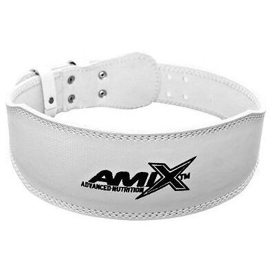 Amix Nutrition Leather White Weightlifting Belt - Weightlifting belt Amix Nutrition Leather White Weightlifting Belt - Weightlifting belt