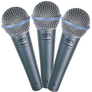 Shure Beta 58a dynamic vocal microphone (set of 3) Shure Beta 58a dynamic vocal microphone (set of 3)