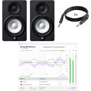 Yamaha HS5 (2x) + monitor calibration + stands + cables Yamaha HS5 (2x) + monitor calibration + stands + cables