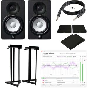 Yamaha HS5 (2x) + stands + monitor calibration + pads + cables Yamaha HS5 (2x) + stands + monitor calibration + pads + cables