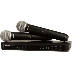 Shure BLX288E/PG58-K14 (614-638 MHz) Dual Handheld Wireless Set Shure BLX288E/PG58-K14 (614-638 MHz) Dual Handheld Wireless Set