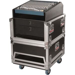 Gator Cases G-TOUR-GRC-1406 Polythene 14U - 6U Combi Mixer Flight Case Gator Cases G-TOUR-GRC-1406 Polythene 14U - 6U Combi Mixer Flight Case