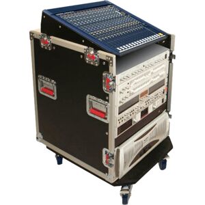Gator Cases G-TOUR-GRC12X12 Polythene 12U - 12U Combi Mixer Flight Case Gator Cases G-TOUR-GRC12X12 Polythene 12U - 12U Combi Mixer Flight Case