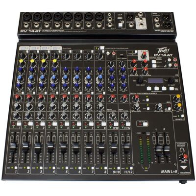 Peavey PV 14 AT Mixer with Bluetooth/USB Peavey PV 14 AT Mixer with Bluetooth/USB