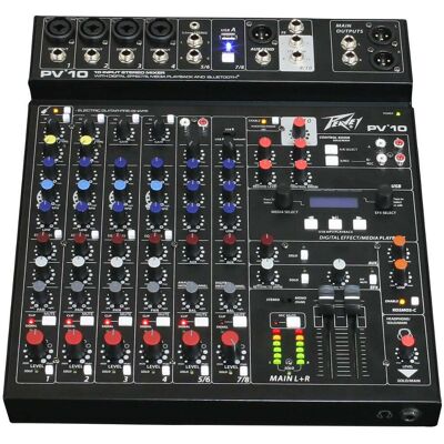 Peavey PV-10-BT 10-channel mixer Peavey PV-10-BT 10-channel mixer