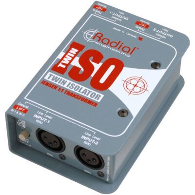 Radial Twin-Iso Passive 2-Channel Line Isolator w. Jenson Transformers Radial Twin-Iso Passive 2-Channel Line Isolator w. Jenson Transformers