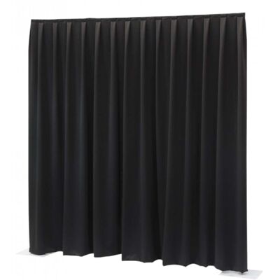 Wentex P&D Curtain Molton 300 g/m² Black - 400 x 400 cm (W x H) - pleated Wentex P&D Curtain Molton 300 g/m² Black - 400 x 400 cm (W x H) - pleated