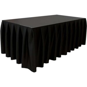 Wentex Stage Skirt MCS 300 g/m² Black - 6.20 m x 0.60 m (W x H) - pleated Wentex Stage Skirt MCS 300 g/m² Black - 6.20 m x 0.60 m (W x H) - pleated