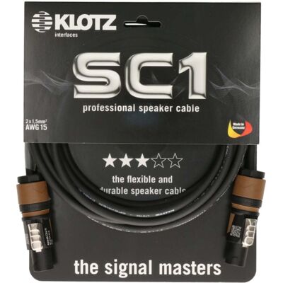 Klotz SC1-L2FF0500 Speaker cable 5 metres Klotz SC1-L2FF0500 Speaker cable 5 metres