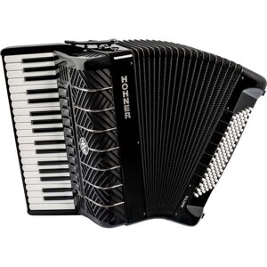 Hohner Mattia IV 96 BK Stage Accordion with White Piano Keys Hohner Mattia IV 96 BK Stage Accordion with White Piano Keys