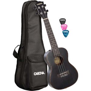 Cascha HH 2300L Left-Handed Concert Ukulele with Gig Bag (Black) Cascha HH 2300L Left-Handed Concert Ukulele with Gig Bag (Black)