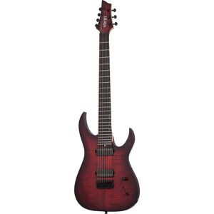 Schecter Sunset-7 Extreme Satin Scarlet Burst 7-String Electric Guitar Schecter Sunset-7 Extreme Satin Scarlet Burst 7-String Electric Guitar