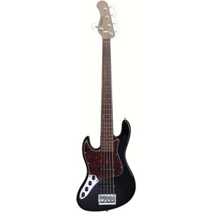 Sadowsky MetroExpress Vintage J/J Bass Morado Solid Black High Polish Left-Handed 5-String Bass Guitar Sadowsky MetroExpress Vintage J/J Bass Morado Solid Black High Polish Left-Handed 5-String Bass Guitar