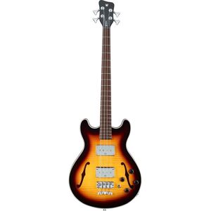 Warwick RockBass Star Bass 4-String Vintage Sunburst Transparent High Polish Semi-Hollow Bass Guitar with Gig Bag Warwick RockBass Star Bass 4-String Vintage Sunburst Transparent High Polish Semi-Hollow Bass Guitar with Gig Bag