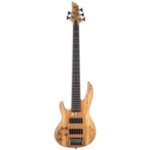 ESP LTD B-205SM LH Spalted Maple Natural Satin 5-string left-handed bass guitar ESP LTD B-205SM LH Spalted Maple Natural Satin 5-string left-handed bass guitar