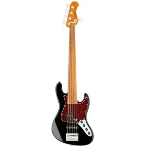 Sadowsky MetroExpress Hybrid P/J Bass Roasted Maple Solid Black High Polish 5-string electric bass guitar Sadowsky MetroExpress Hybrid P/J Bass Roasted Maple Solid Black High Polish 5-string electric bass guitar