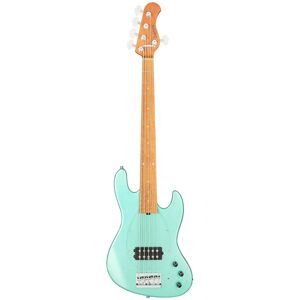 Sadowsky MetroExpress Vintage M Bass Roasted Maple Solid Sage Green Metallic High Polish 5-string bass guitar with gig bag Sadowsky MetroExpress Vintage M Bass Roasted Maple Solid Sage Green Metallic High Polish 5-string bass guitar with gig bag