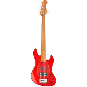 Sadowsky MetroExpress Vintage M/J Bass Roasted Maple Solid Candy Apple Red Metallic High Polish 5-string bass with gig bag Sadowsky MetroExpress Vintage M/J Bass Roasted Maple Solid Candy Apple Red Metallic High Polish 5-string bass with gig bag