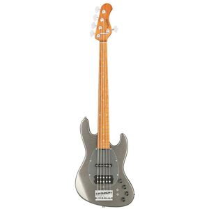 Sadowsky MetroExpress Vintage M/J Bass Roasted Maple Solid Silver Metallic High Polish 5-string bass guitar with gig bag Sadowsky MetroExpress Vintage M/J Bass Roasted Maple Solid Silver Metallic High Polish 5-string bass guitar with gig bag