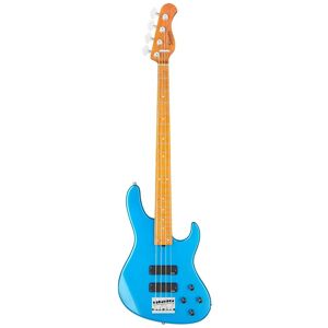 Sadowsky MetroExpress 24-fret Modern Roasted Maple Solid Ocean Blue Metallic High Polish electric bass guitar with gig bag Sadowsky MetroExpress 24-fret Modern Roasted Maple Solid Ocean Blue Metallic High Polish electric bass guitar with gig bag